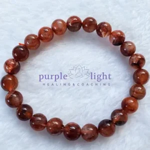 Red Fire Quartz Crystal Bracelet